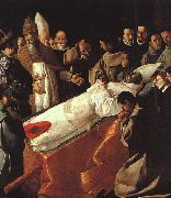 Francisco de Zurbaran The Lying in State of St.Bonaventura Spain oil painting artist